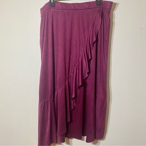 Pioneer Woman Size XL Elegant Midi Purple Women's Skirt
